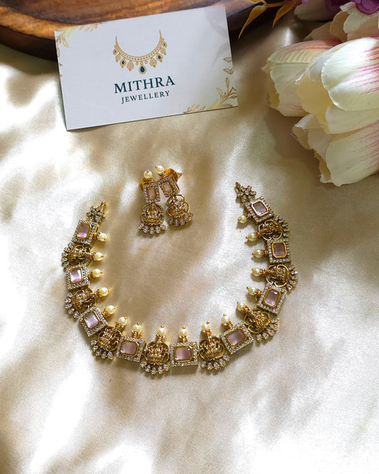 Traditional Lakshmi Necklace Set MJ1025