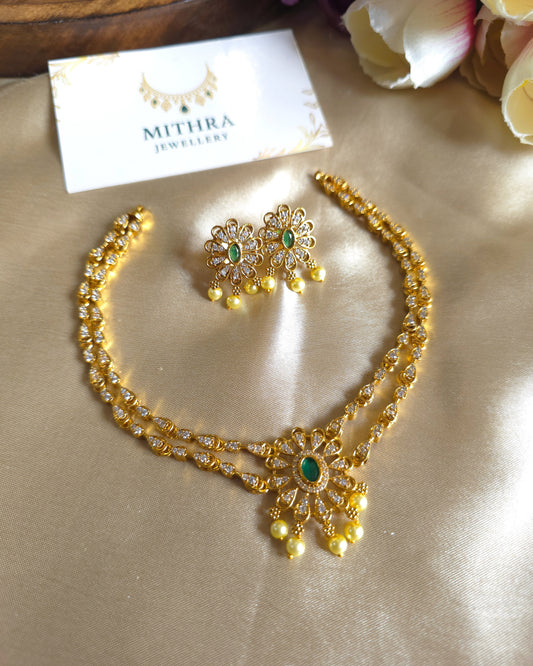 Floral Emerald Elegance Layered Set MJ1053