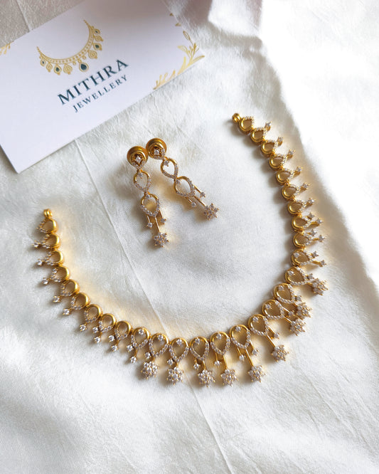 STARDUST - Elegant Star-Drop Necklace & Earring Set MJ1031