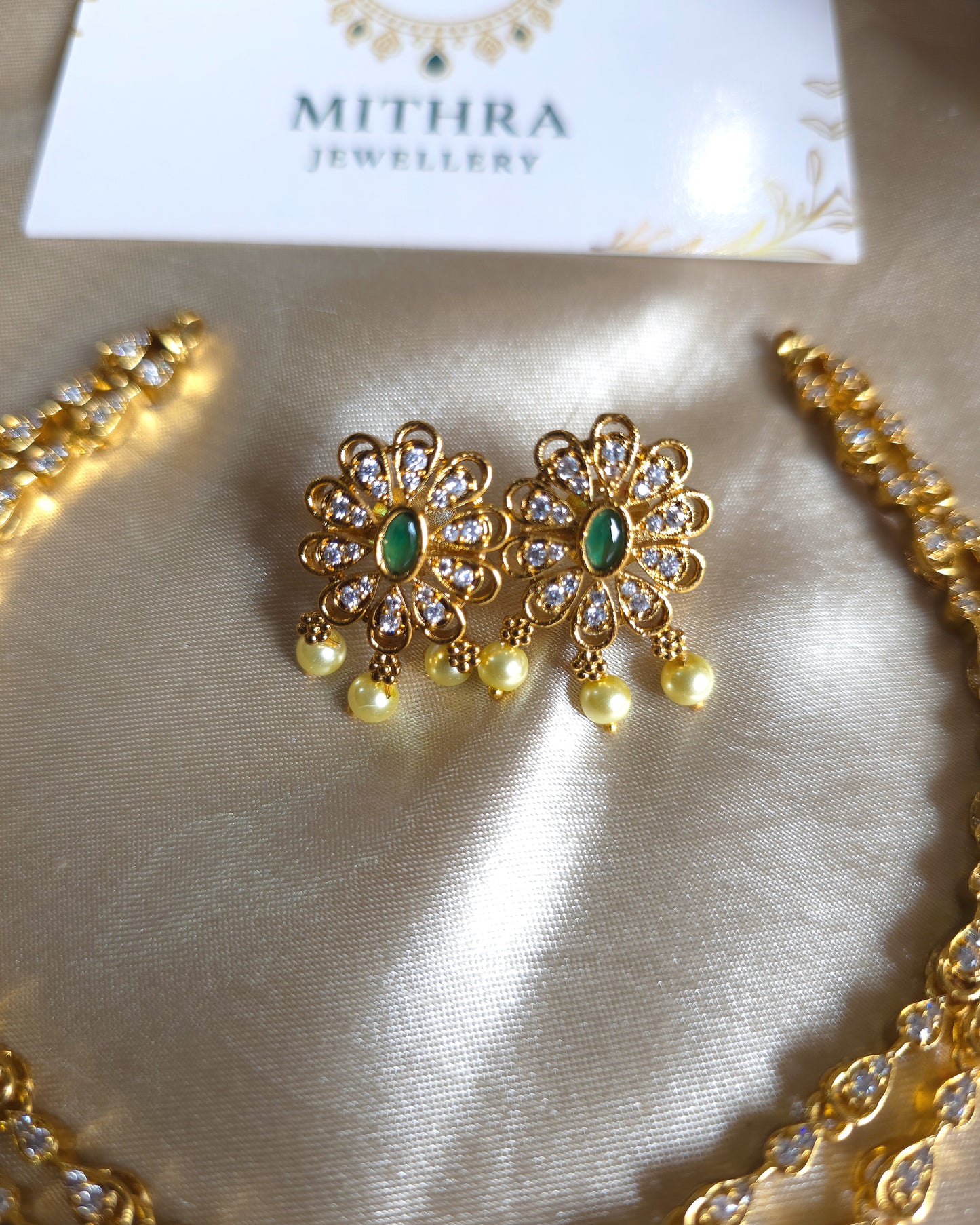 Floral Emerald Elegance Layered Set MJ1053